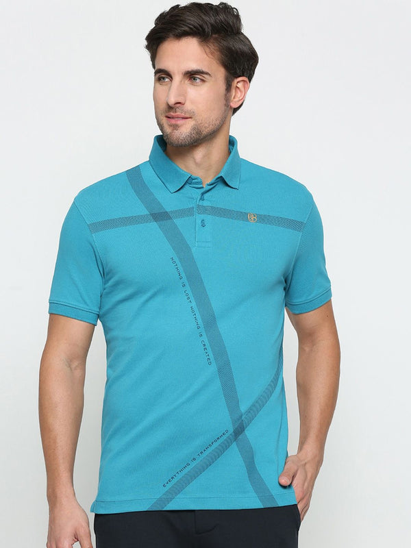 Being Human Typography Printed Polo Collar T-shirt