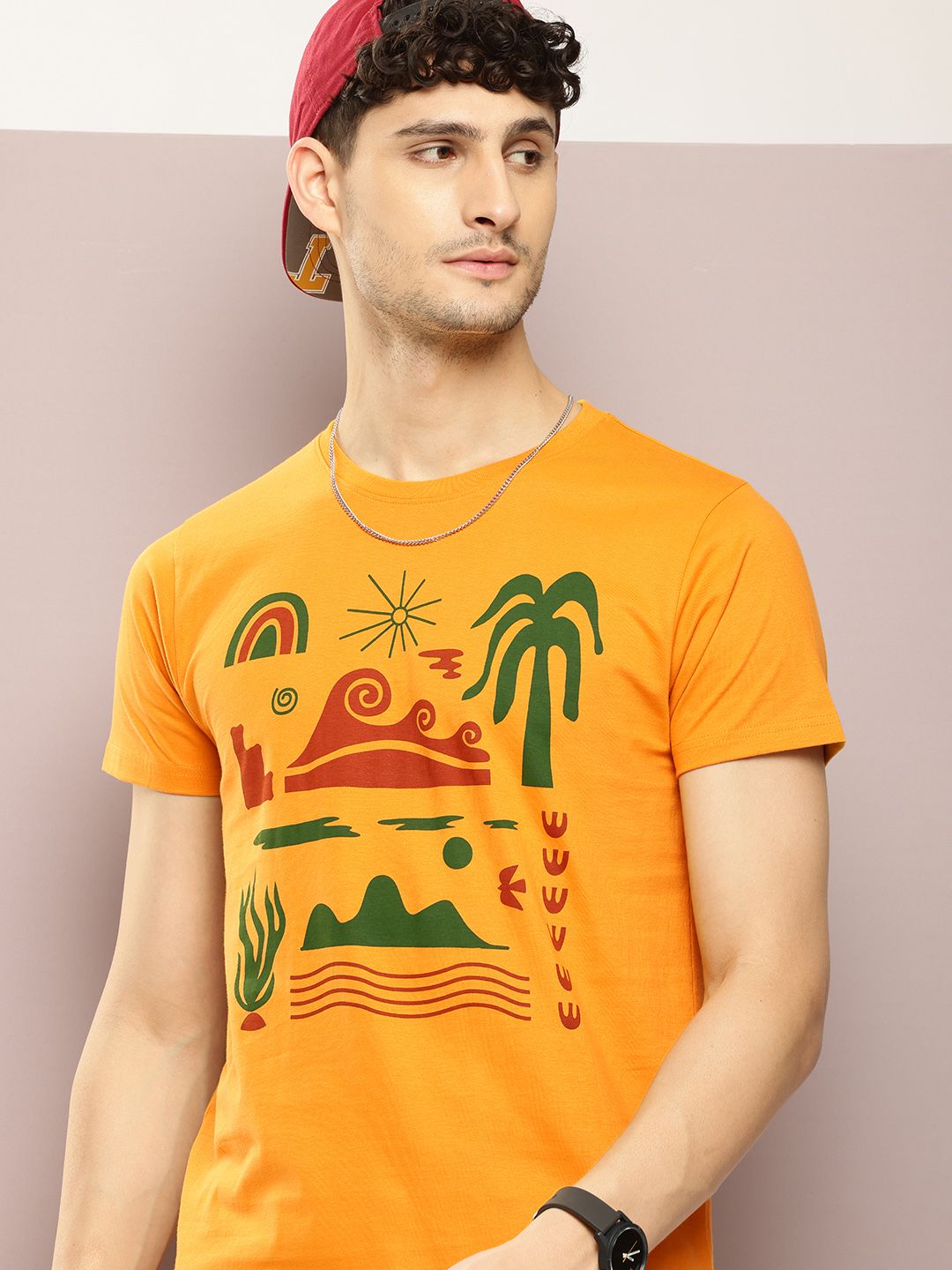 DILLINGER Men Printed Pure Cotton T-shirt