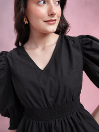 DressBerry Smocked Pure Cotton Peplum Top