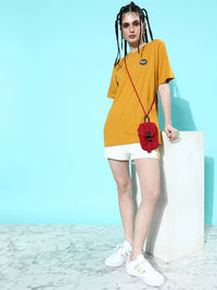 Difference of Opinion Women Graphic Printed Oversized T-shirt