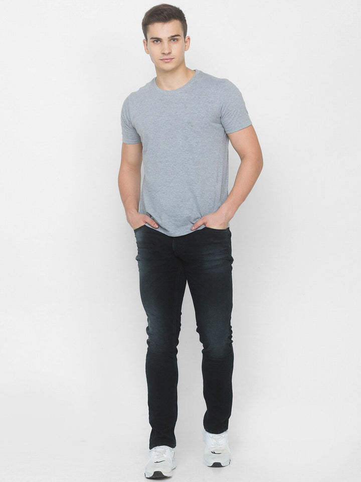 SPYKAR Men Black Rovers Low-Rise Light Fade Jeans