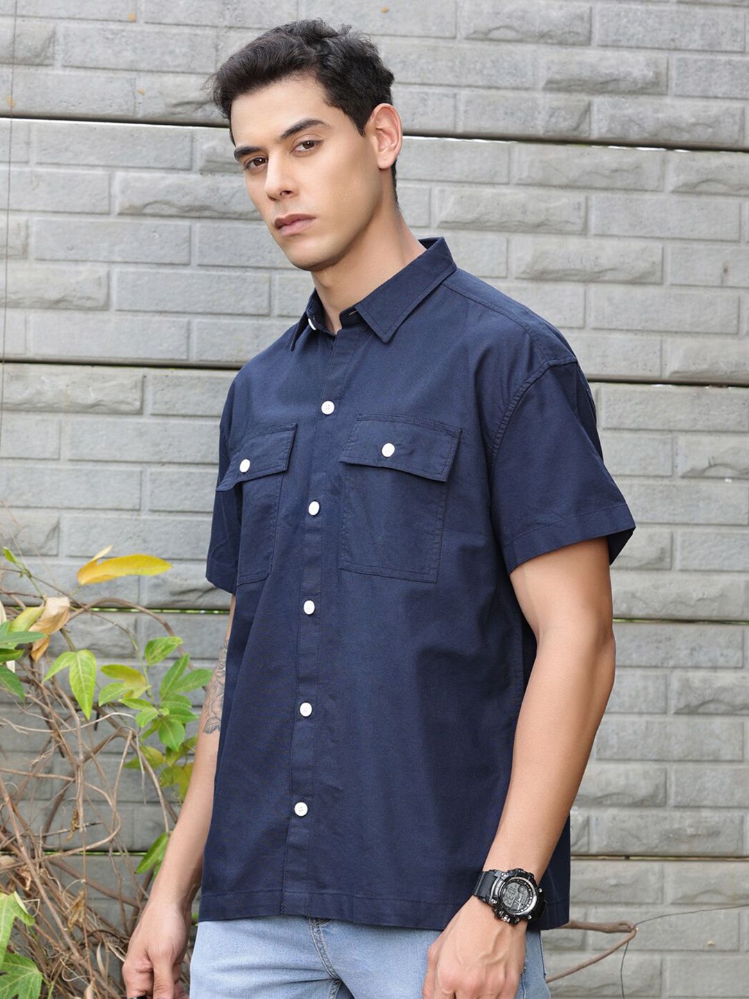 Thomas Scott Smart Boxy Opaque Casual Shirt