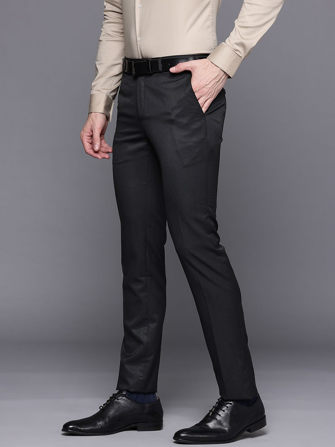 Raymond Men Slim Fit Formal Trousers