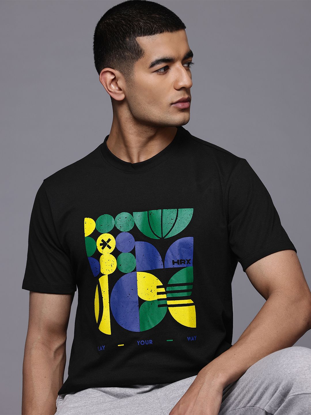 HRX by Hrithik Roshan Printed Lifestyle T-shirt