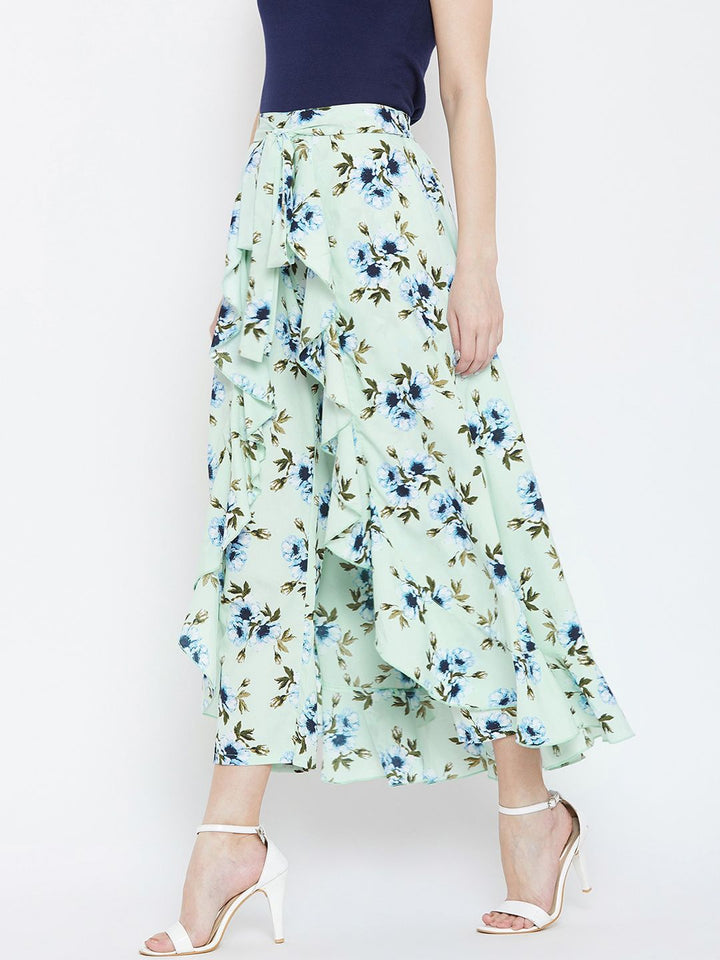 Berrylush Layered Drama Pant & Maxi Skirt