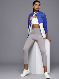 HRX by Hrithik Roshan Rapid-Dry Antimicrobial Finish Colourblocked Lifestyle Bomber Jacket