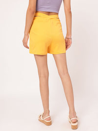 DressBerry Women Cutie Couture Criss-Cross Waistband Shorts