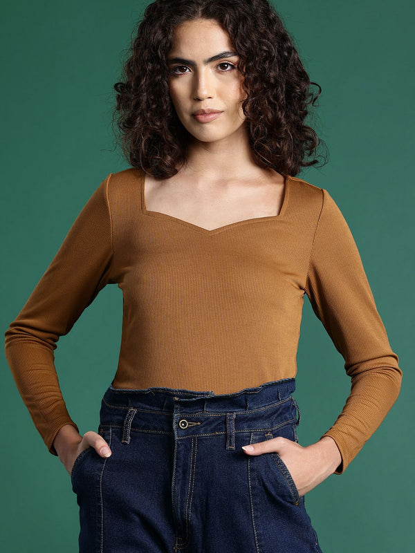 DressBerry Sweetheart Neck Top