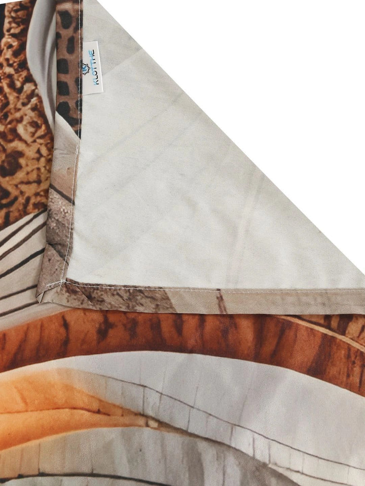 Moda Rapido X KLOTTHE Brown & Brown 400 TC King Bedsheet with 2 Pillow Covers