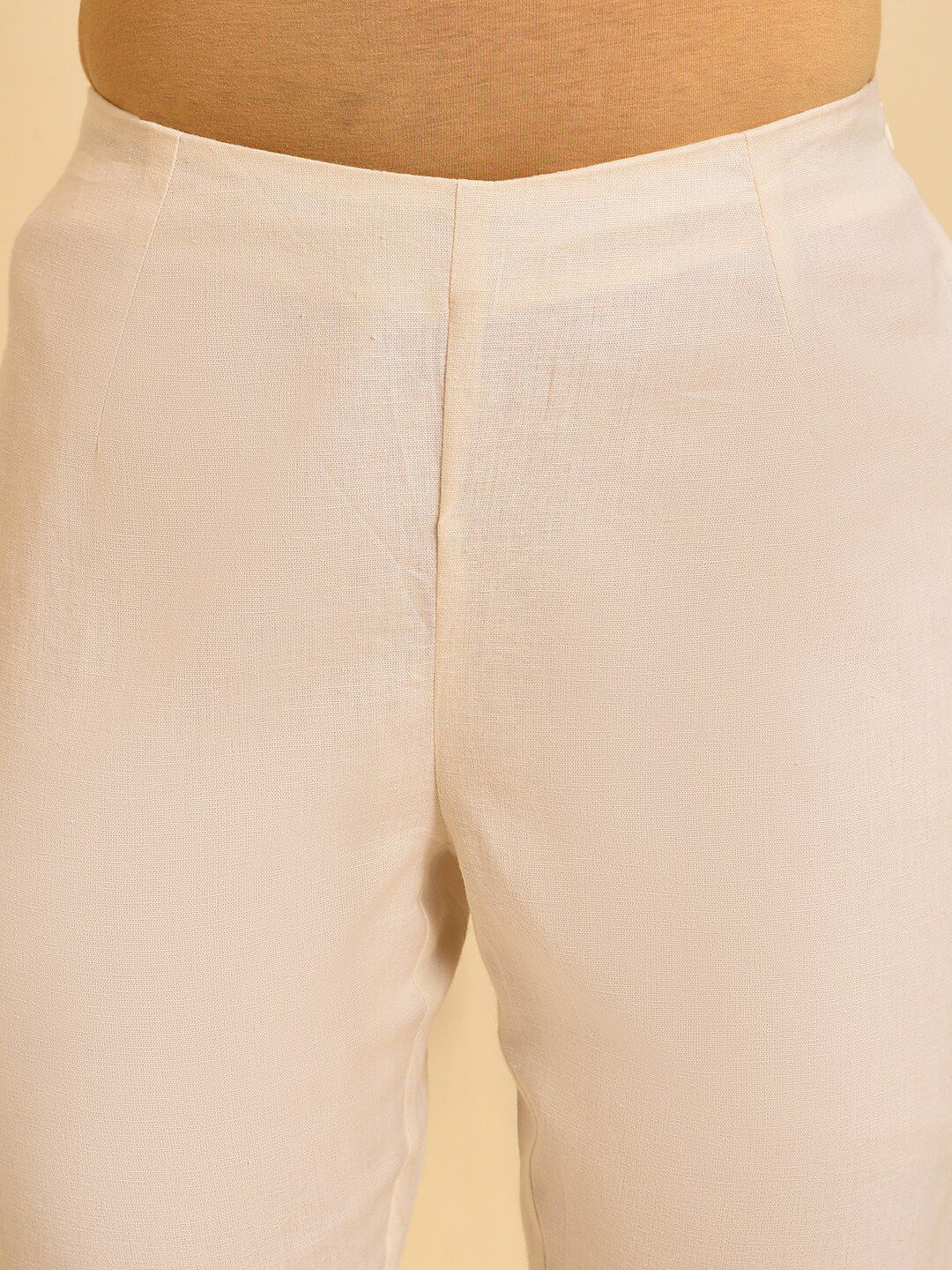 W Women Slim Fit Cigarette Trousers