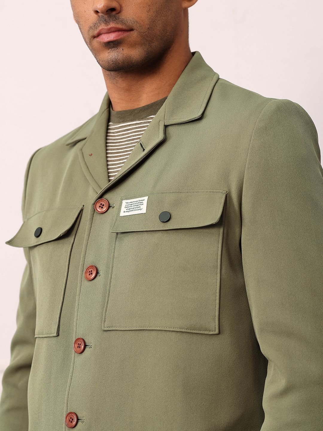 Mr Bowerbird Double Pocket Resort Collar Tailored Jacket