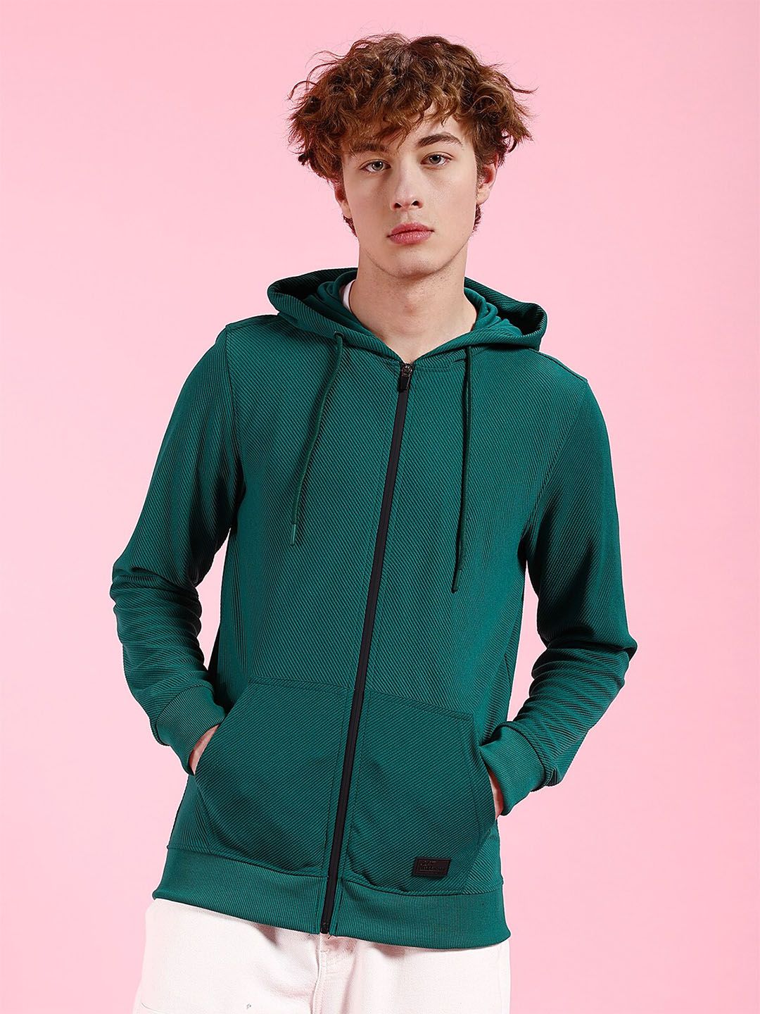 The Indian Garage Co Long Sleeves Hood Zipfront Sweatshirt