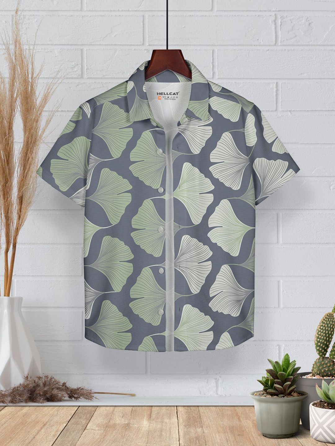 HELLCAT Boys Floral Opaque Printed Casual Shirt