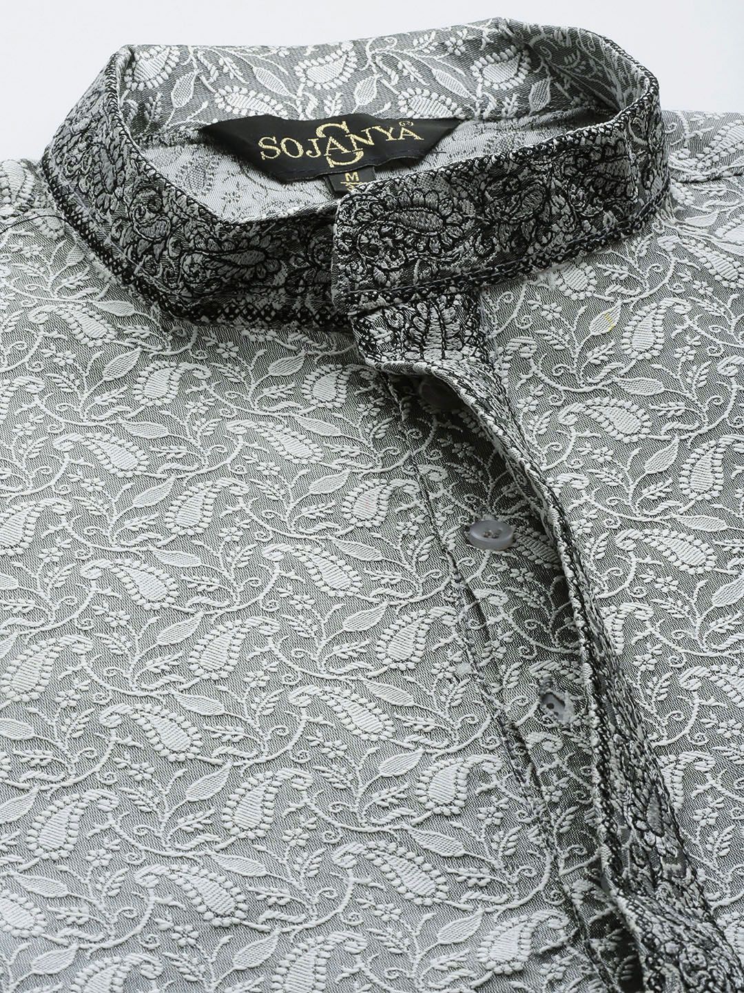 SOJANYA Paisley Silk Cotton Kurta