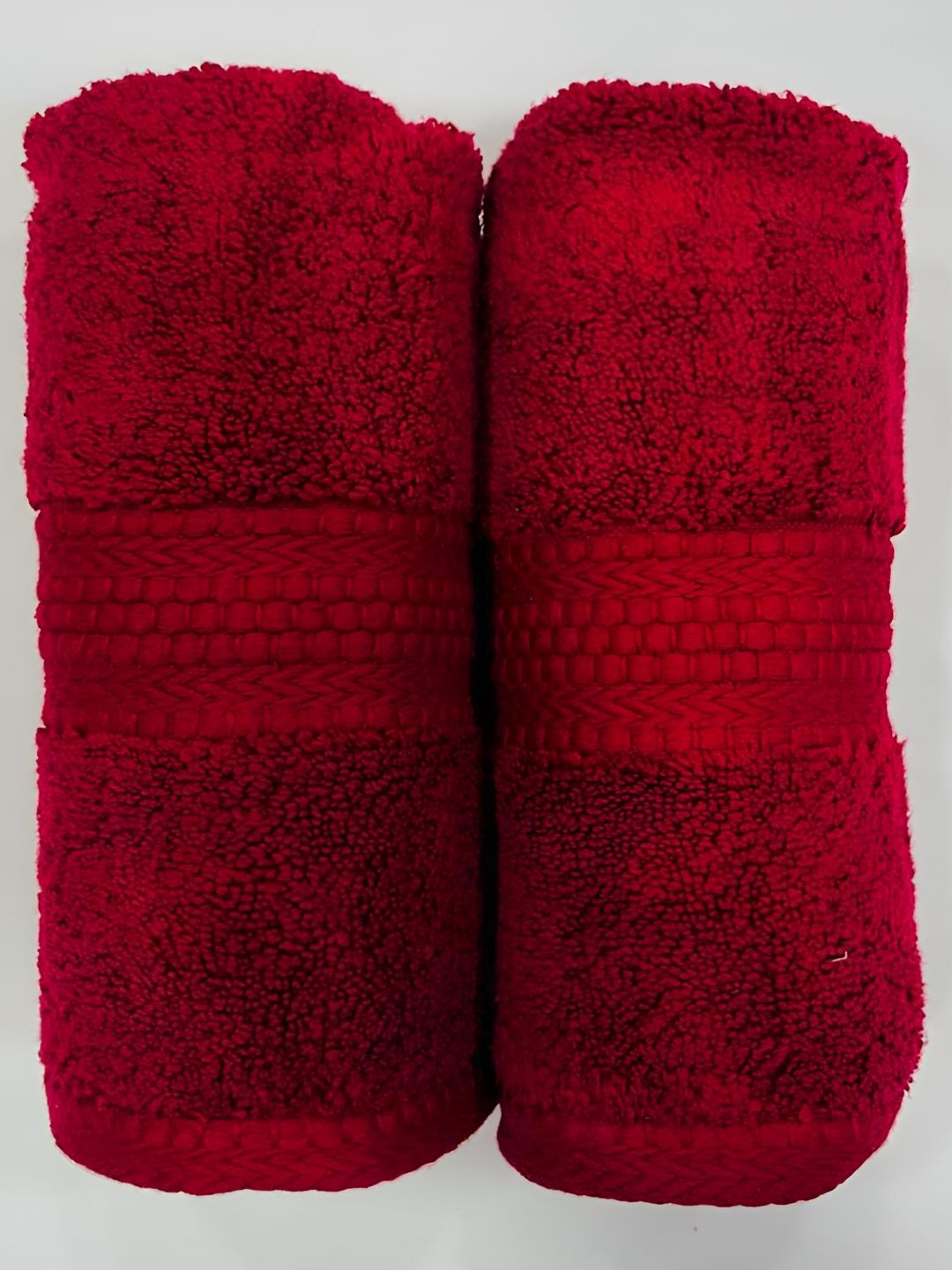 BOMBAY DYEING Mauve Pure Cotton 2 Pieces Pure Cotton 650 GSM Hand Towels