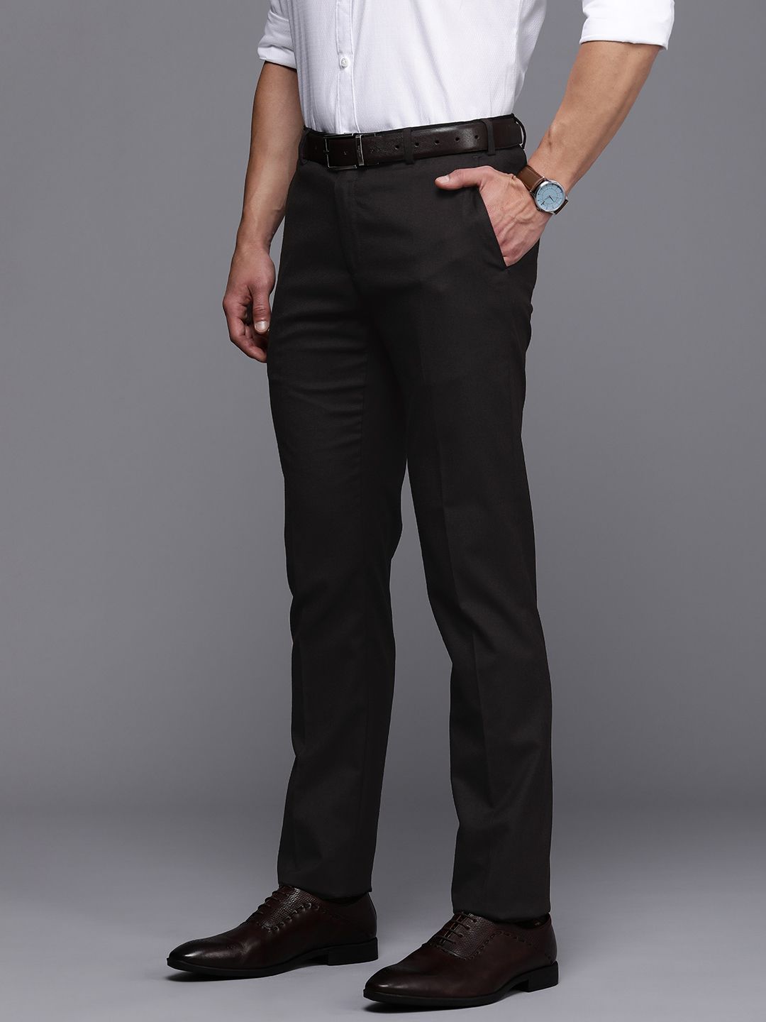 Raymond Men Slim Fit Formal Trousers