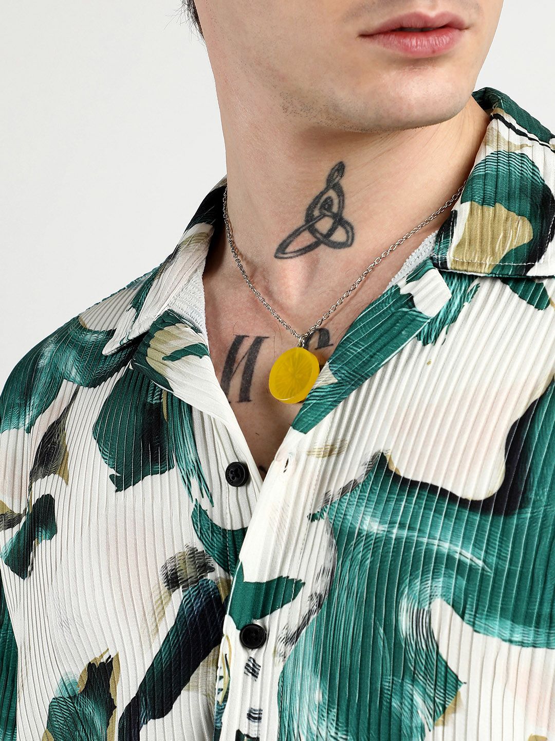 Campus Sutra Men Comfort Swirl Strokes Printed Oversized Casual Shirt