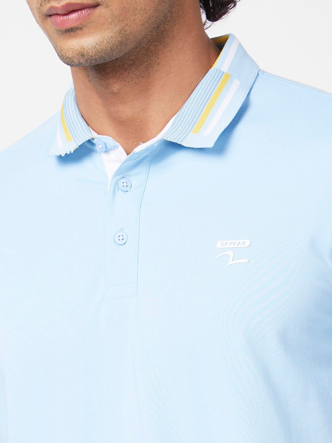 SPYKAR Polo Collar Cotton Slim Fit T-shirt