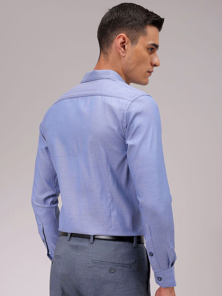 The Indian Garage Co. X Luxe Men Cutaway Collar Solid Slim Fit Formal Shirt