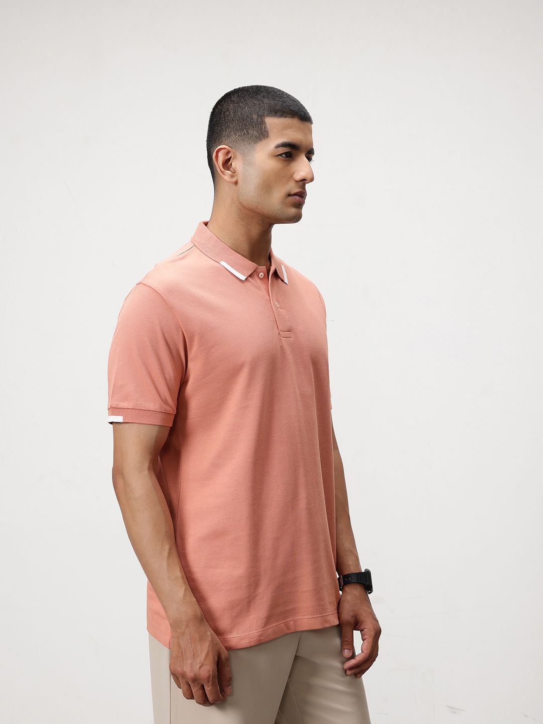 ether Contrast Collar Classic Fit Organic Cotton T-shirt