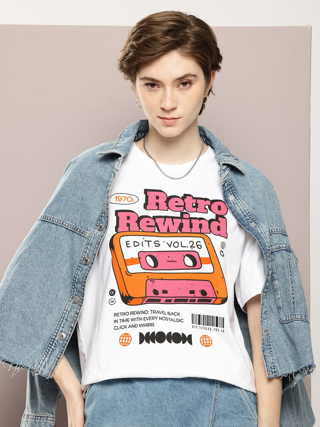 DILLINGER Graphic Printed Oversized Pure Cotton T-shirt