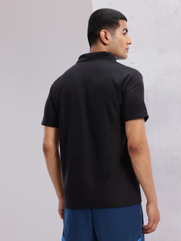 HRX by Hrithik Roshan Typography Printed Polo Collar Running T-shirt
