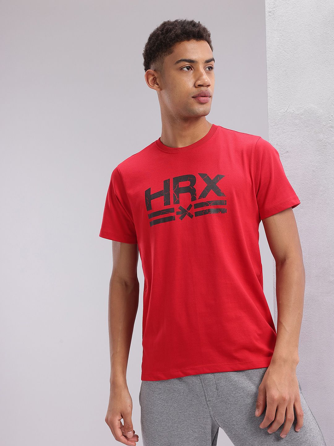 HRX by Hrithik Roshan Men Typography Printed Training T-shirt
