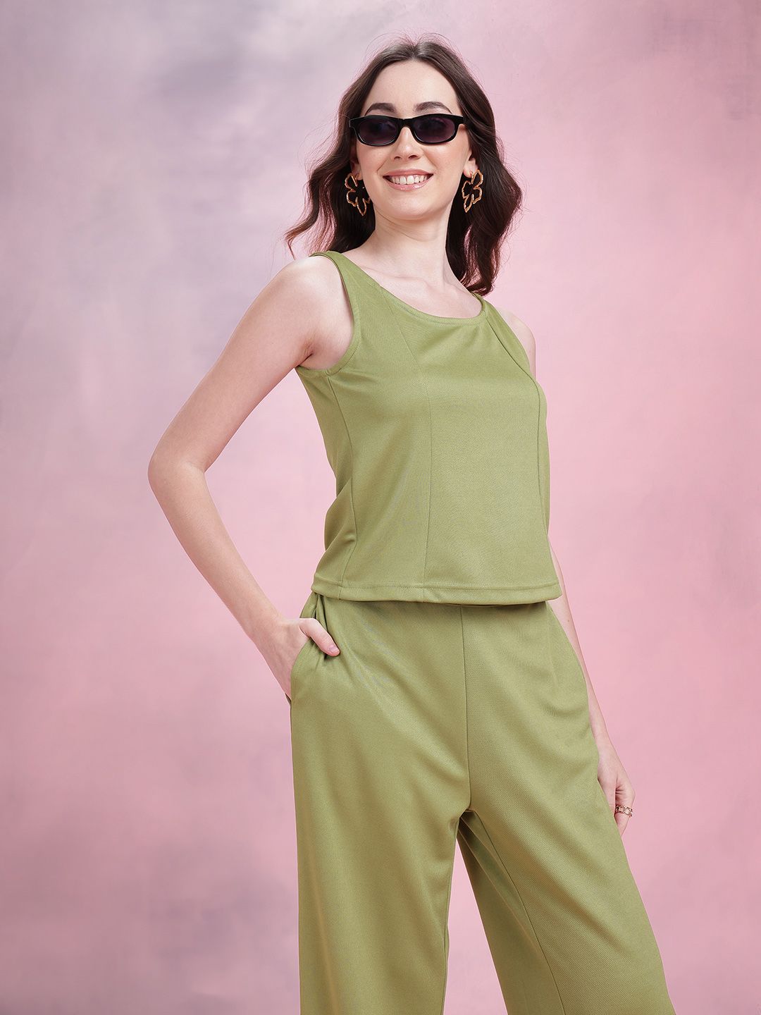 DressBerry Top with Trousers Co-Ord Set