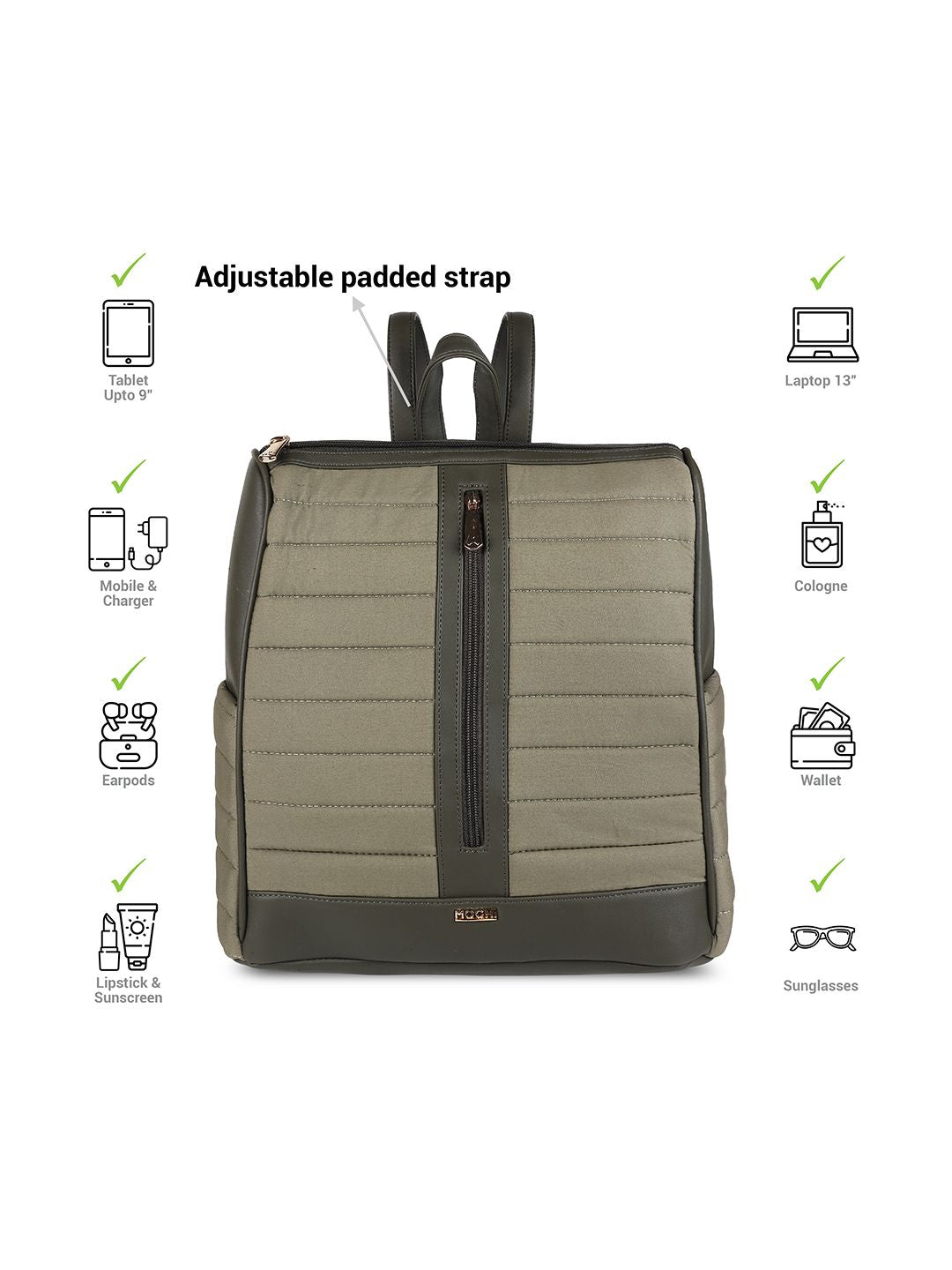 Mochi Quilted Backpack