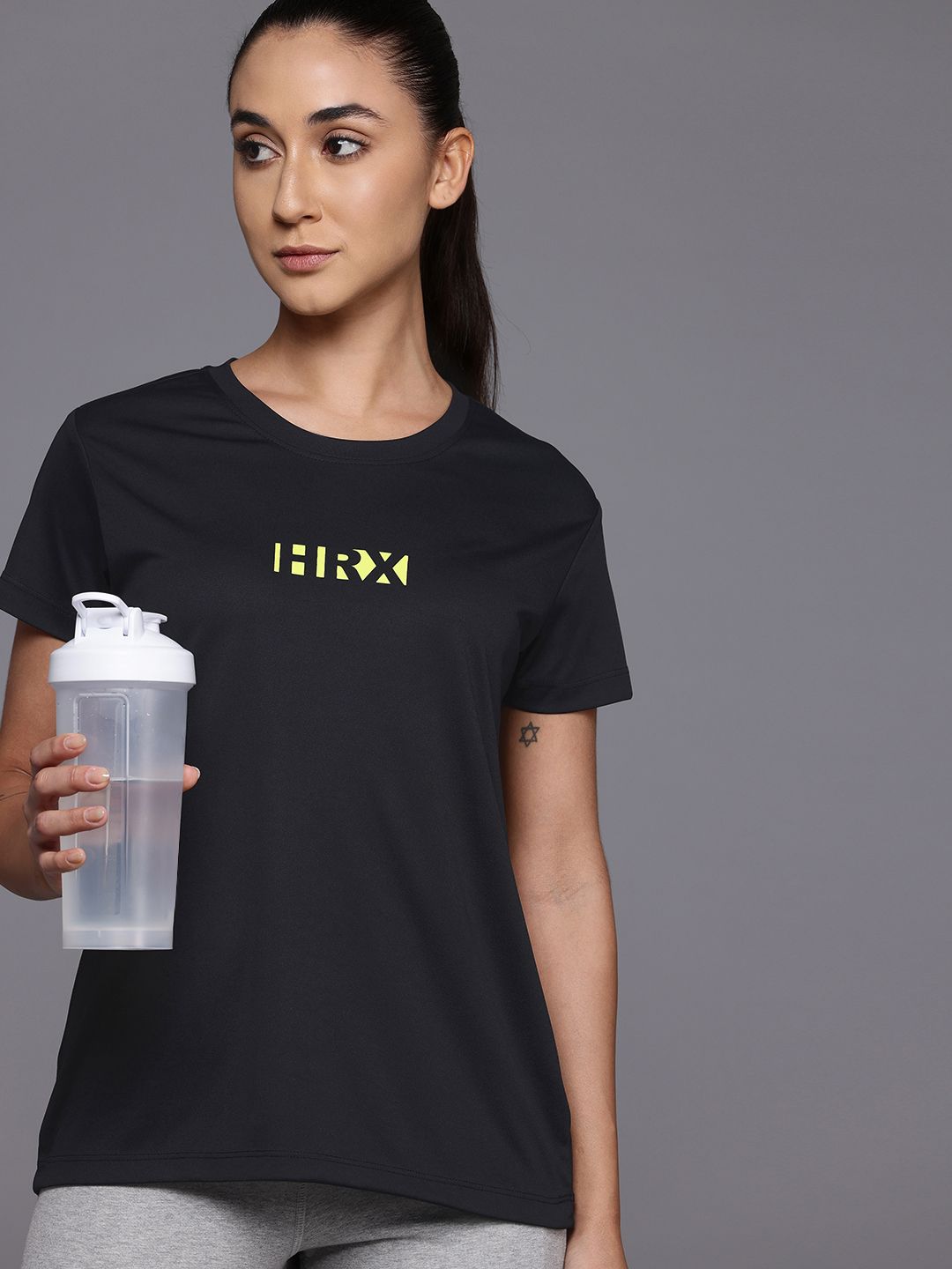 HRX oleh T-Shirt Latihan Hrithik Roshan Rapid-Dry