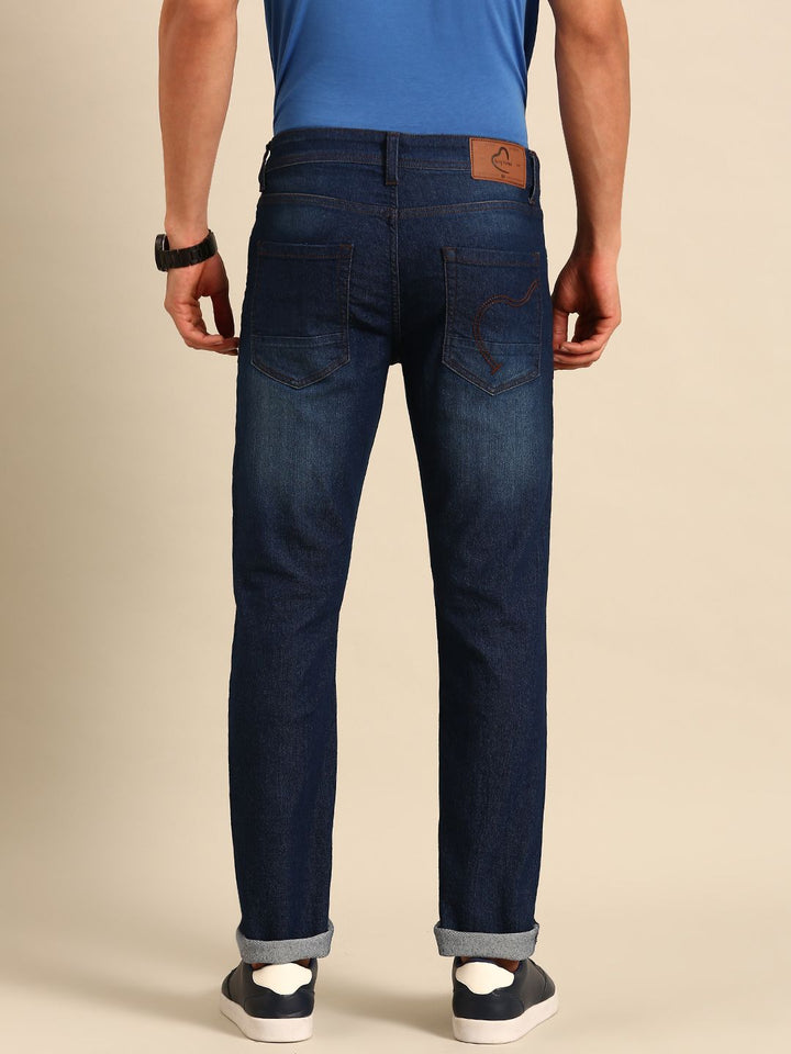 Being Human Men Slim Fit Light Fade Stretchable Mid-Rise Jeans