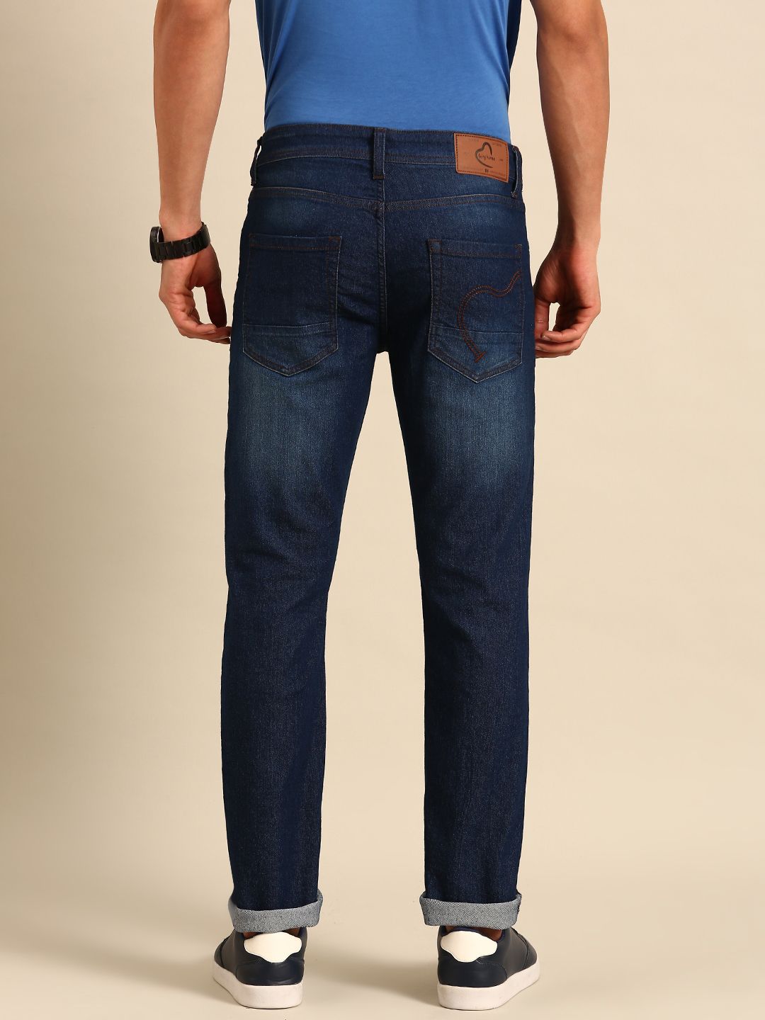 Being Human Men Slim Fit Light Fade Stretchable Mid-Rise Jeans