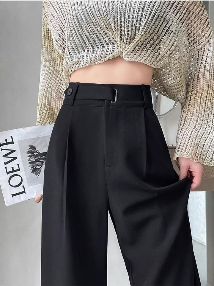 all about you Women Loose Fit High-Rise Korean Pants
