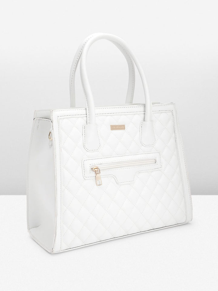 DressBerry Quilted Structured Handheld Bag