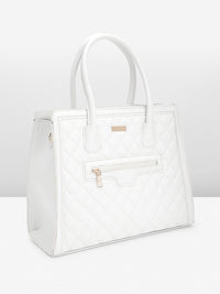 DressBerry Quilted Structured Handheld Bag