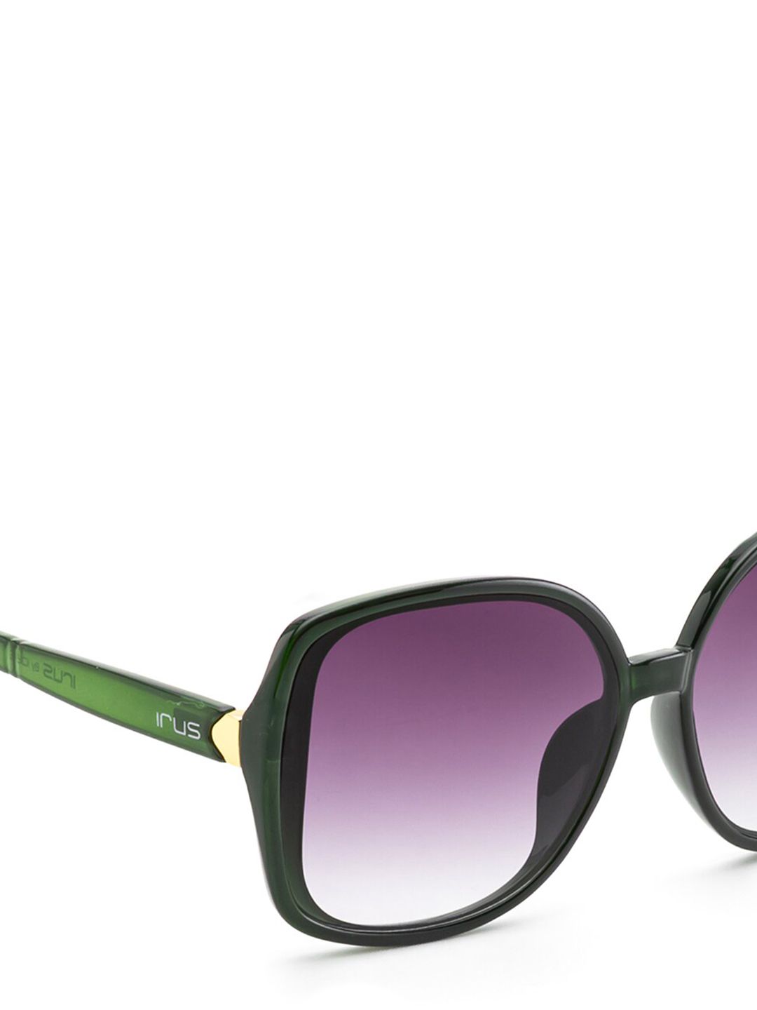 IRUS by IDEE Women Square Sunglasses with UV Protected Lens IRS1213C4SG