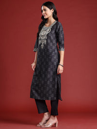 Anouk Printed Kurta with Trousers & Dupatta