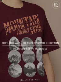 Difference of Opinion Printed Oversized Pure Cotton T-shirt