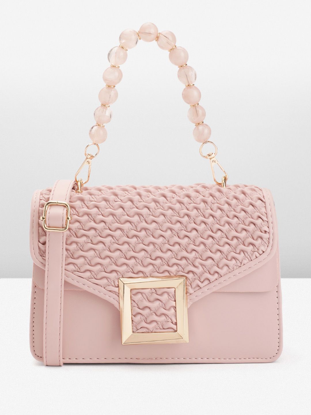 DressBerry Textured Structured Satchel