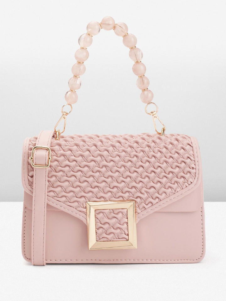 DressBerry Textured Structured Satchel
