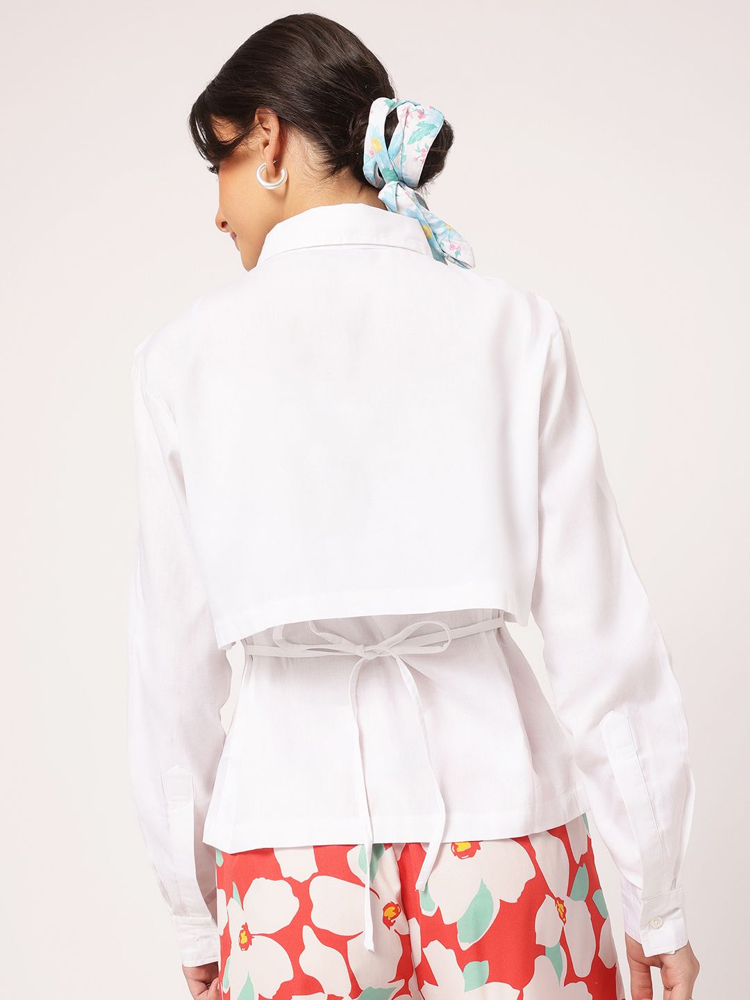 DressBerry Effortless Elegance Crop Shirt with Cami Top