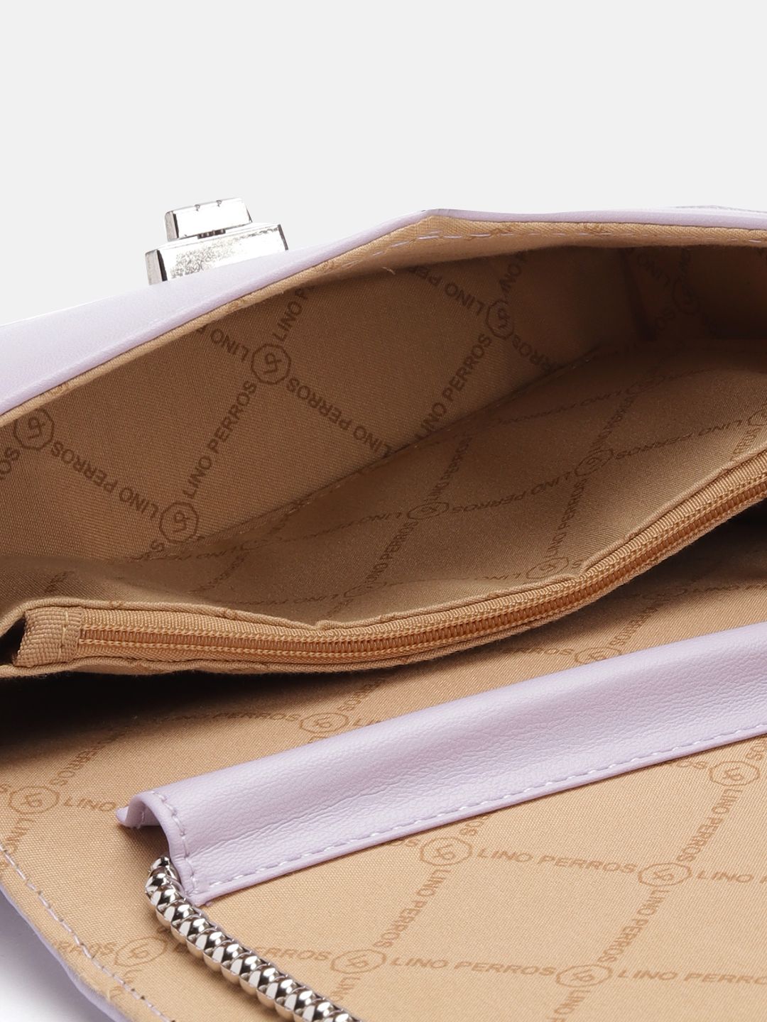Lino Perros Textured Structured Sling Bag with Quilted Detail