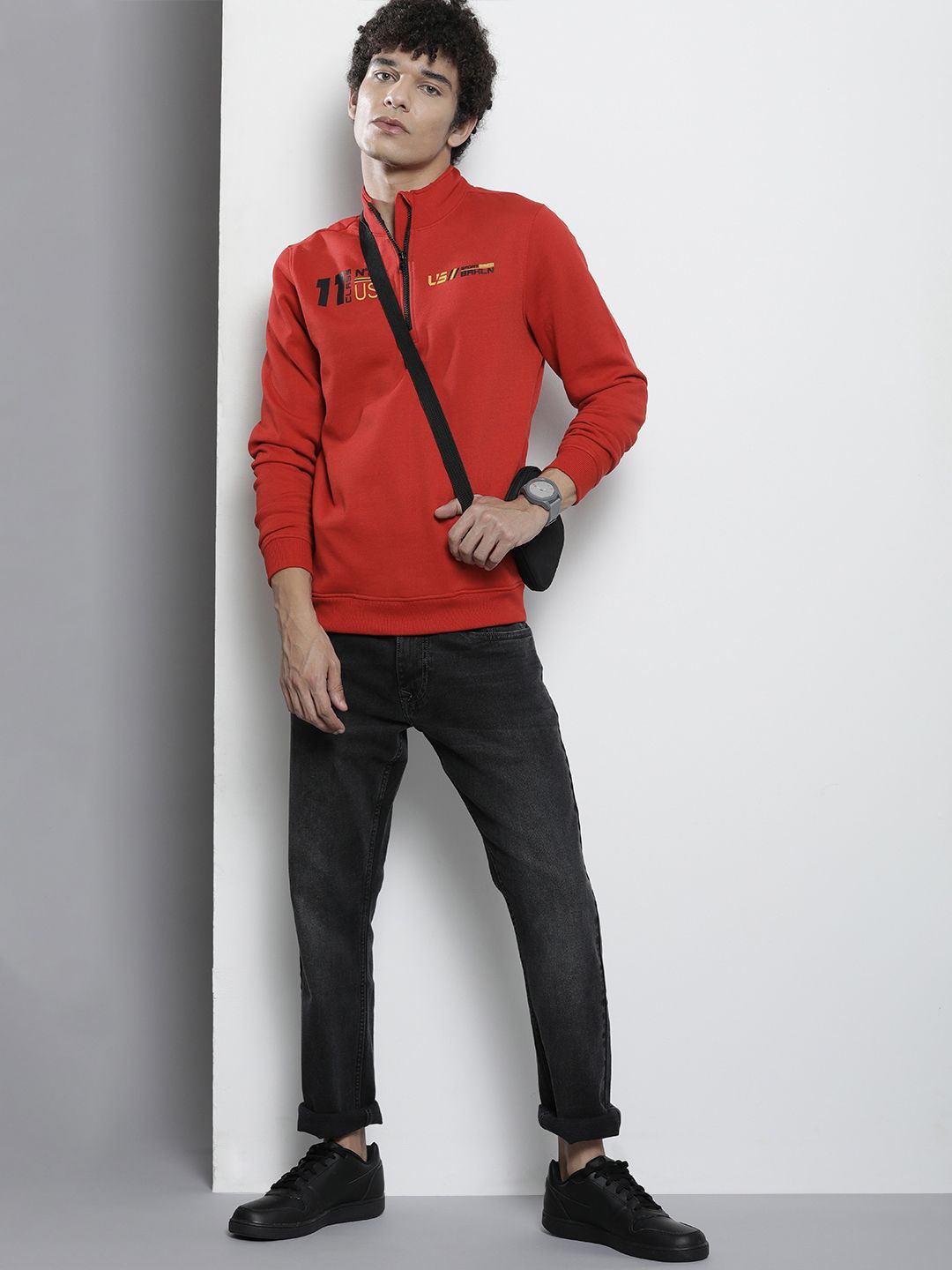 The Indian Garage Co Men Red Sweatshirt