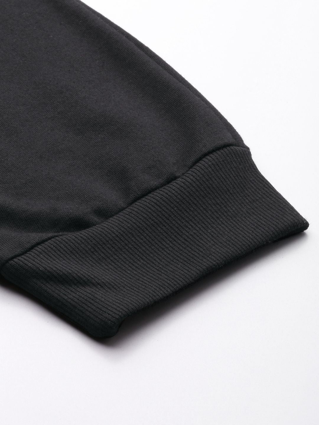 The Indian Garage Co Men Black Solid Straight Fit Joggers