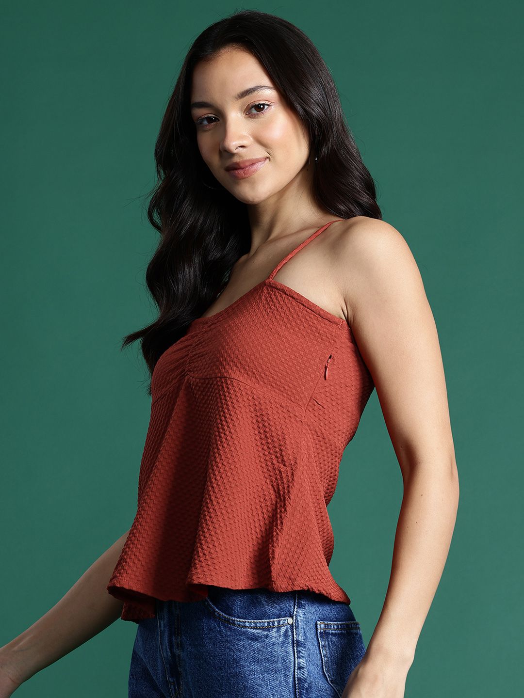 DressBerry Textured Empire Top
