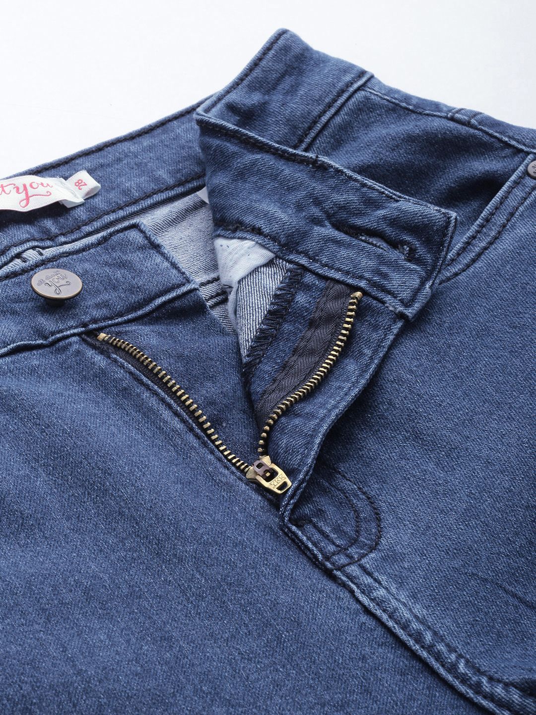 all about you Women Slim Bootcut Fit High-Rise Light Fade Stretchable Jeans