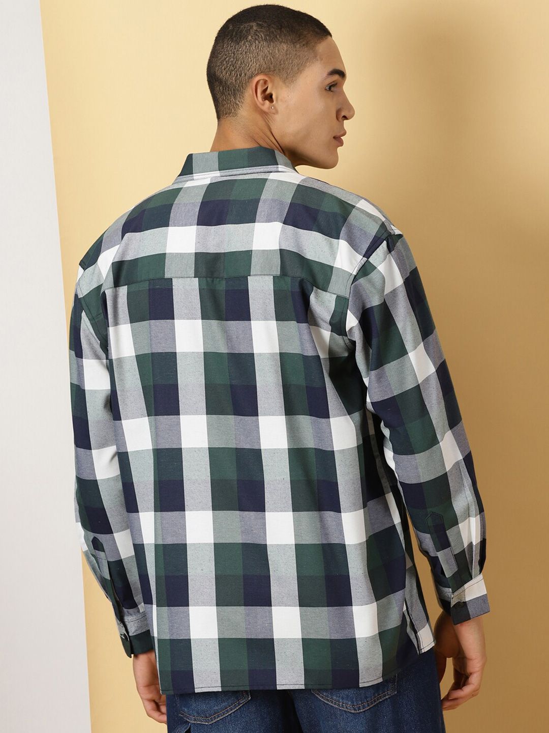 Thomas Scott Classic Tartan Checks Opaque Checked Cotton Casual Shirt