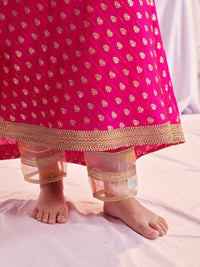 pspeaches Girls Ethnic Motifs Regular Kurta with Trousers & Dupatta