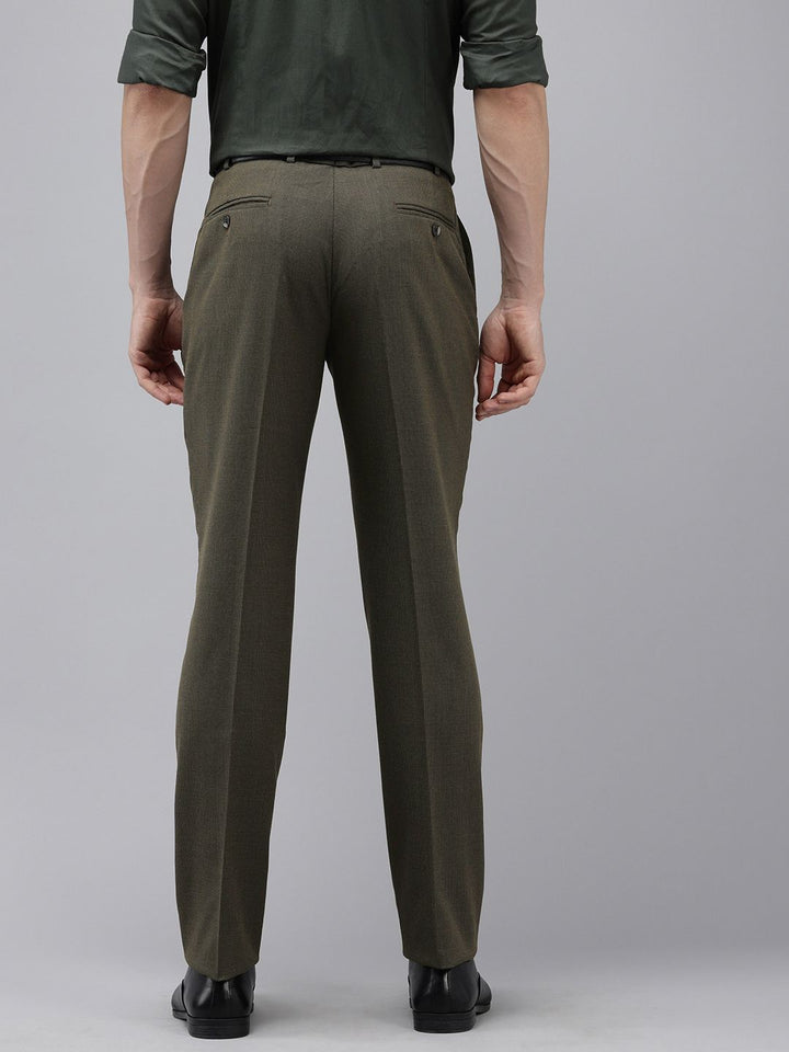 Park Avenue Men Textured Formal Trousers