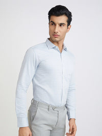 Park Avenue Slim Fit Windowpane Checks Pure Cotton Formal Shirt